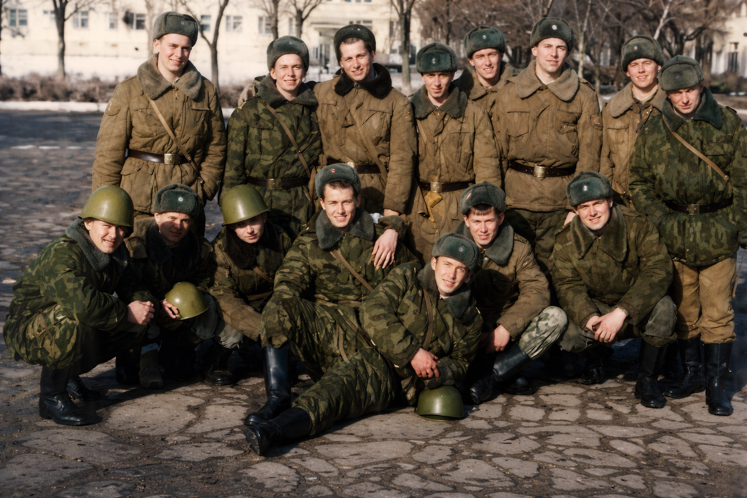 Старые и поврежденные фото: после улучшения
